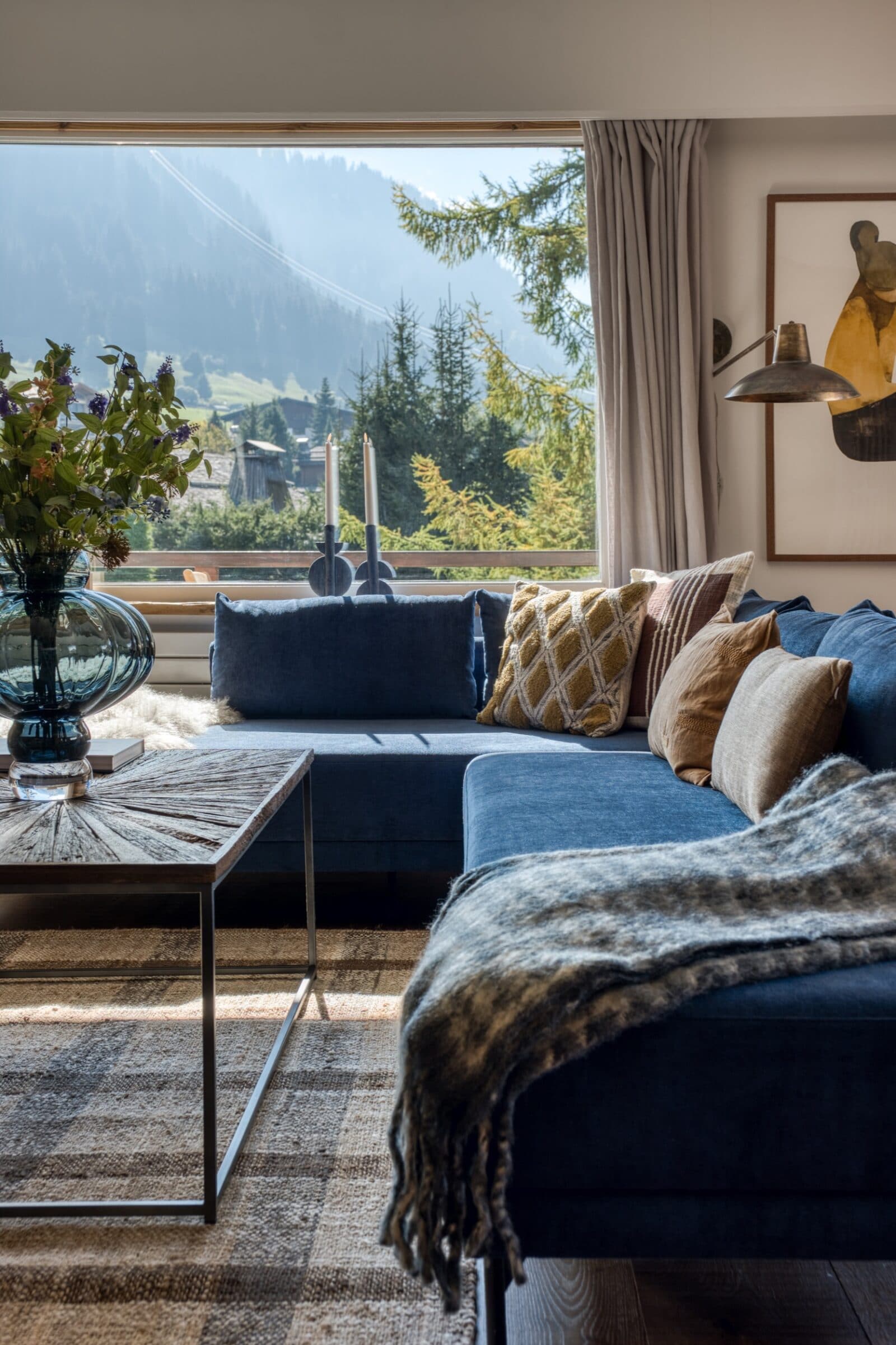 Megeve Chalet apartment living room