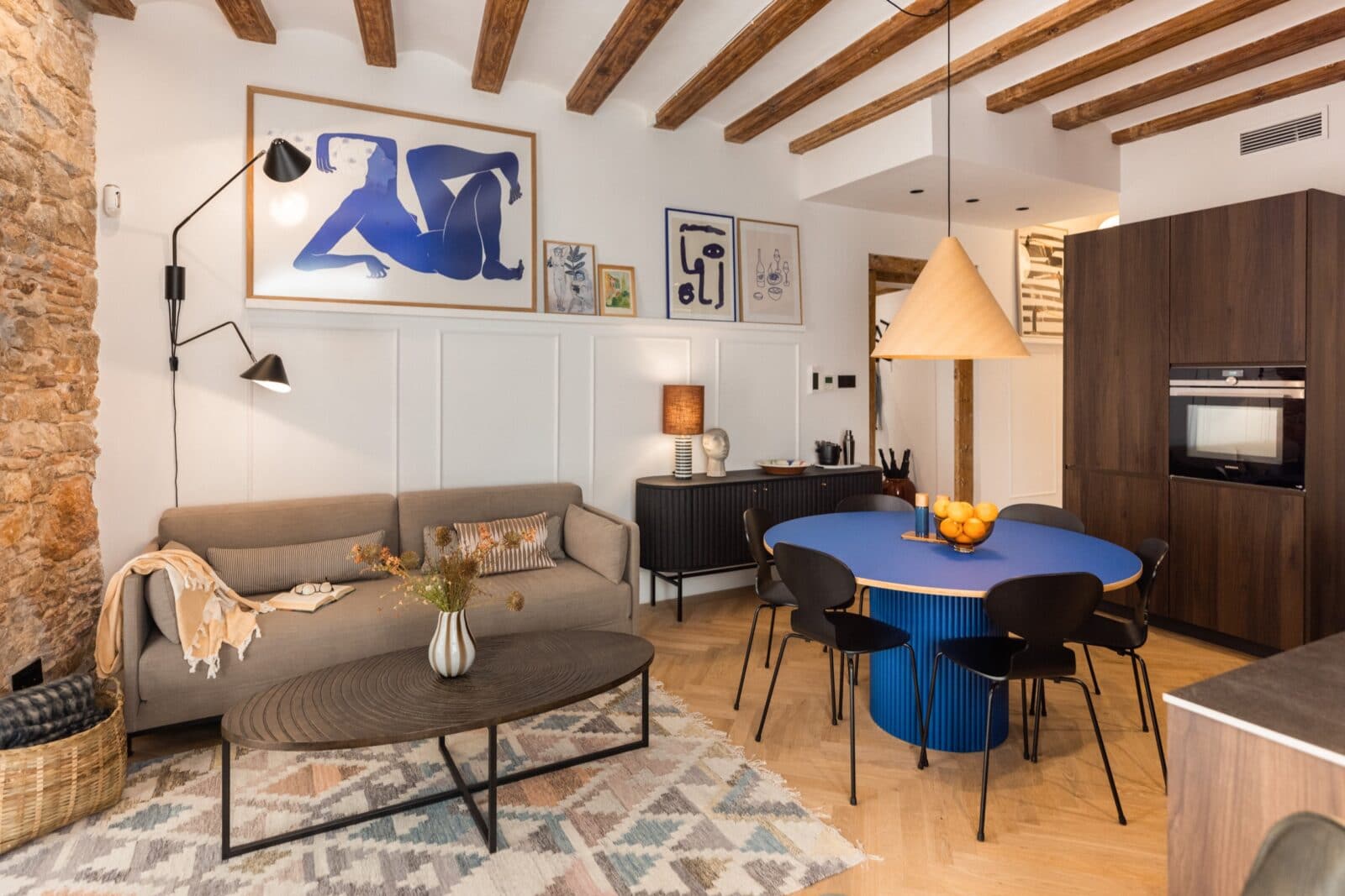 Barcelona apartment living area Sofacompany Dayly Broste Copenhagen