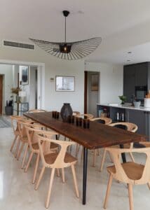 Marbella holiday home dining area kitchen