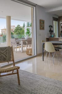 Marbella apartment holiday home living room terrace
