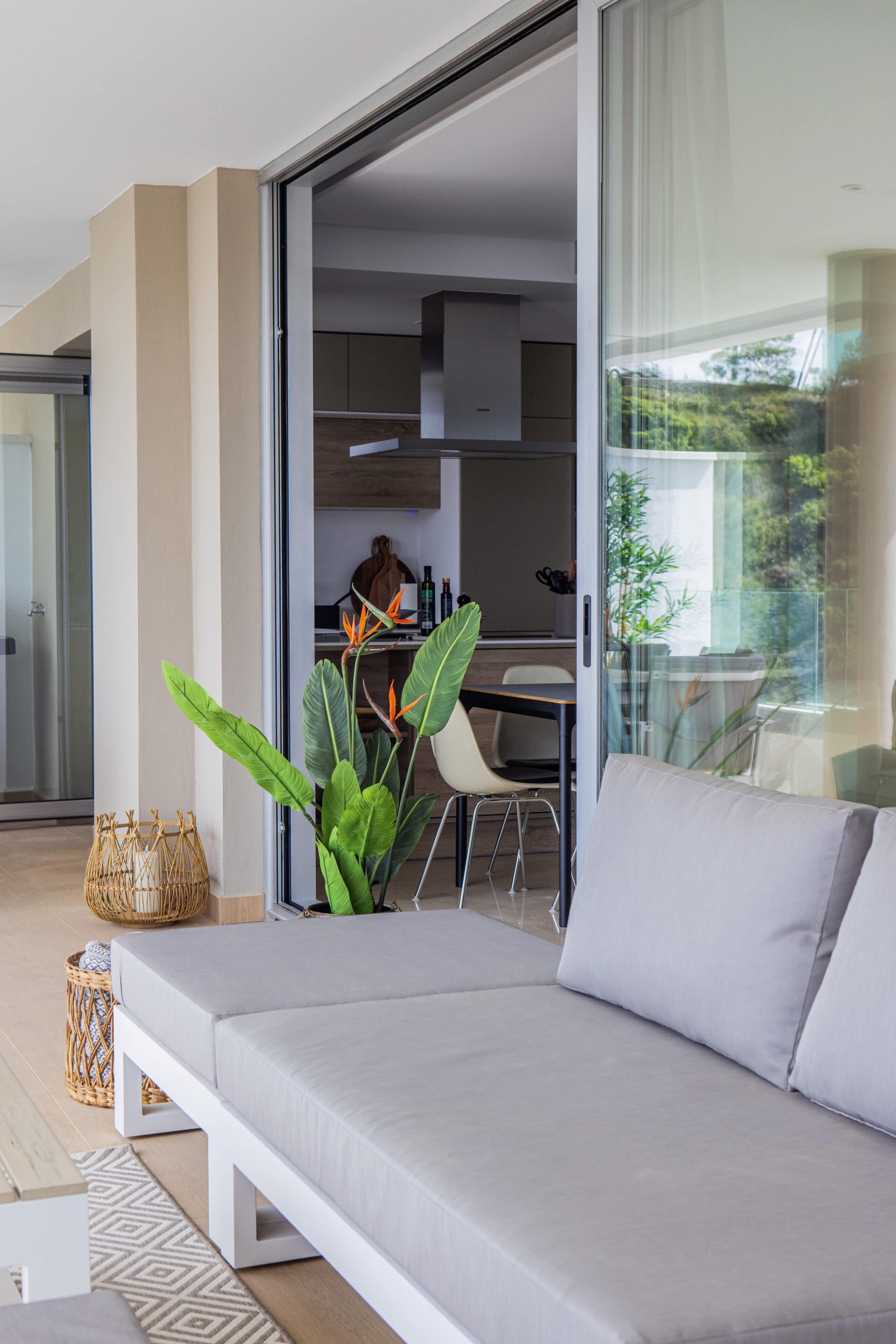 Marbella apartment holiday home terrace lounge area