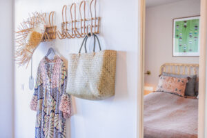 Mallorca apartment holiday home bedroom mirror coat rack